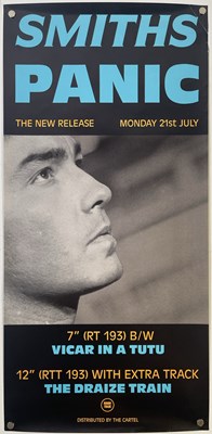 Lot 475 - THE SMITHS - ORIGINAL ROUGH TRADE PROMO POSTER FOR 'PANIC'.