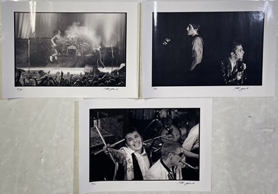 Lot 184 - PETER COOK - SIGNED LIMITED EDITION PHOTOGRAPHS - IAN DURY & THE POLICE.