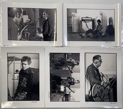 Lot 187 - THE CLASH - A SET OF FIVE LIMITED EDITION PHOTOGRAPHS BY PETER COOK.
