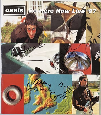 Lot 510 - OASIS - FULLY SIGNED BE HERE NOW PROGRAMME.