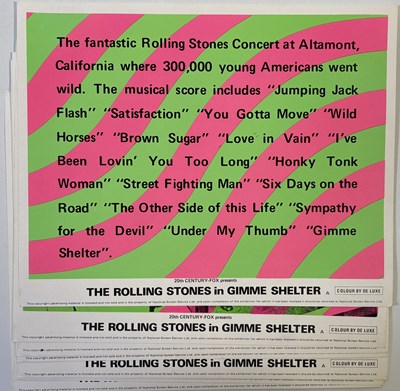 Lot 412 - THE ROLLING STONES - GIMME SHELTER (1970) - 8X10" STILL SET.
