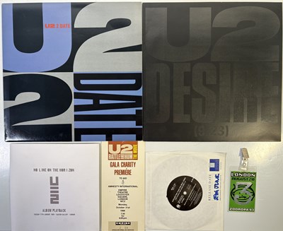 Lot 110 - U2 - PROMO MEMORABILIA AND VINYL COLLECTION.