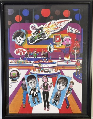 Lot 111 - BBC RADIO / TOP OF THE POPS MEMORABILIA INC JAMIE HEWLETT SET DESIGN.