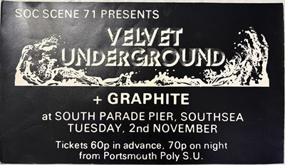 Lot 267 - VELVET UNDERGROUND - ORIGINAL 1971 CONCERT POSTER.
