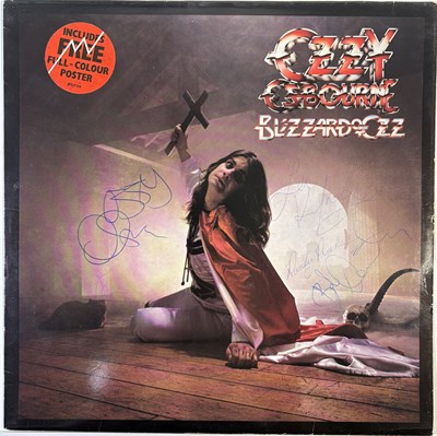 Lot 342 - OZZY OSBOURNE - FULLY SIGNED BLIZZARD OF OZZ INC RANDY RHOADS.