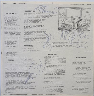 Lot 347 - THE CLASH - FULLY SIGNED SANDINISTA INNER.