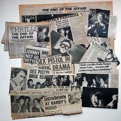 T-shirt Vintage Punk The Damned / Bauhaus / Sex Pistols / Clash / Germs - Taille M