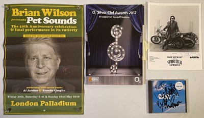Lot 354 - SIGNED MUSIC MEMORABILIA INC BRIAN WILSON.