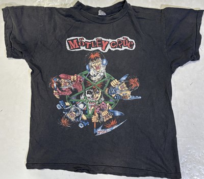 Lot 382 - MUSIC T-SHIRTS - INC VINTAGE MOTLEY CRUE T-SHIRT.