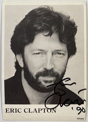 Lot 523 - ERIC CLAPTON - SIGNED POSTCARD.