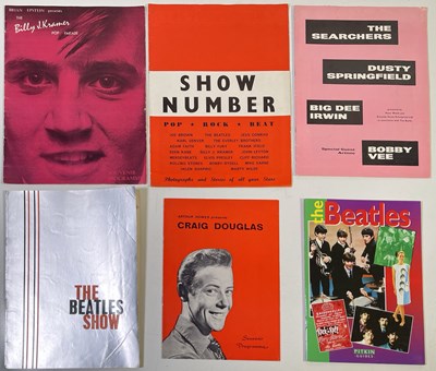 Lot 191 - THE BEATLES - ORIGINAL 1963 CONCERT PROGRAMME WITH SELECTION OF OTHER 60S PROGRAMMES.
