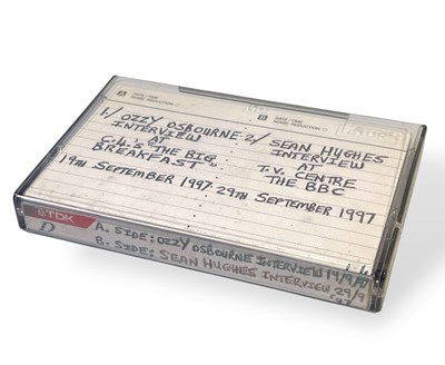 Lot 598 - OZZY OSBOURNE - UNHEARD INTERVIEW CASSETTE TAPE, 1997 SOLD WITH COPYRIGHT.