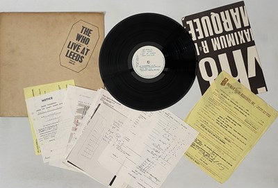 Lot 12 - THE WHO - LIVE AT LEEDS LP (COMPLETE 1ST UK BLACK TEXT PRESSING - TRACK 2406 001)