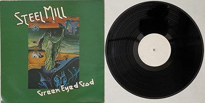 Lot 44 - STEEL MILL - GREEN EYED GOD LP (UK WHITE LABEL TEST PRESSING - PELS 549)