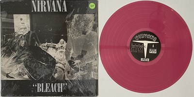 Lot 91 - NIRVANA - BLEACH LP (PINK VINYL - SP34)