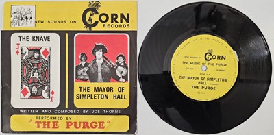 Lot 61 - THE PURGE - THE MAYOR OF SIMPLETON/ THE KNAVE 7" (UK PSYCH ORIGINAL - CORN RECORDS - CP 101)
