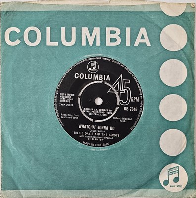 Lot 133 - BILLIE DAVIS AND THE LEROYS - WHATCHA'S GONNA DO 7" (UK ORIGINAL - COLUMBIA - DB 7346)