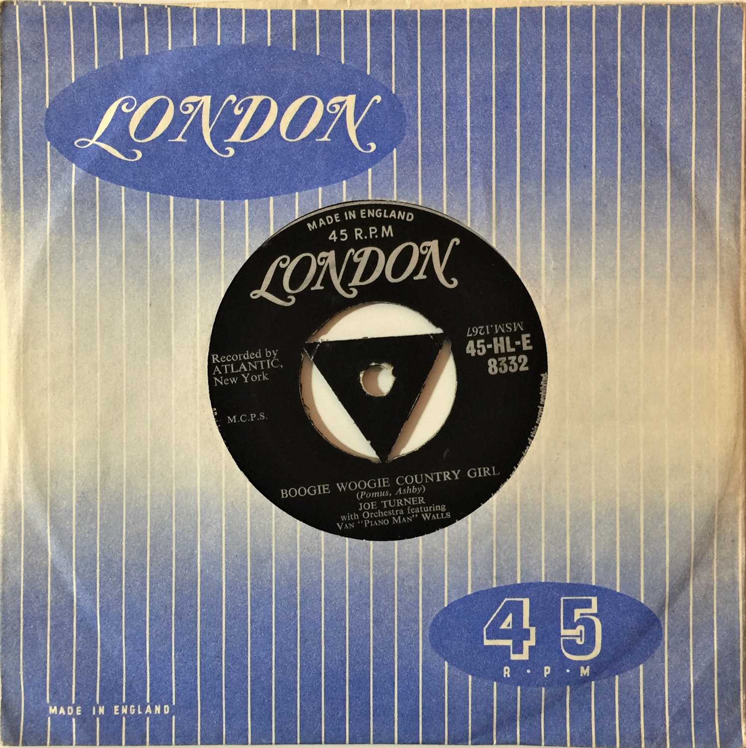 Lot 104 - JOE TURNER - BOOGIE WOOGIE COUNTRY GIRL 7'' (ORIGINAL UK LONDON RELEASE - 45-HL-E 8332)