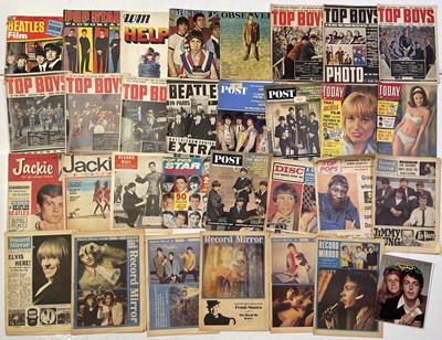 Lot 166 - THE BEATLES - ORIGINAL 1960S MAGAZINES WITH BEATLES COVERS OR FEATURES INC FABULOUS.