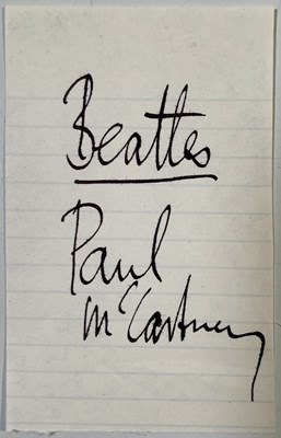 Lot 300 - THE BEATLES - PAUL MCCARTNEY CUTTING.