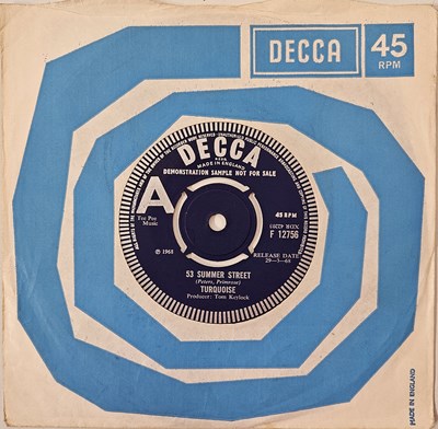 Lot 212 - TURQUOISE - 53 SUMMER STREET 7" (UK PSYCH - DECCA PROMO - F12756)