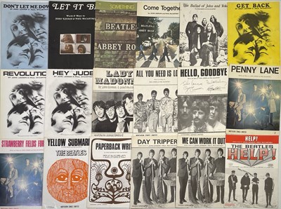 Lot 177 - THE BEATLES - SHEET MUSIC COLLECTION.