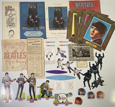 Lot 112 - BEATLES MEMORABILIA AND COLLECTABLES INC ORIGINAL 1960S BIRTHDAY CARDS.