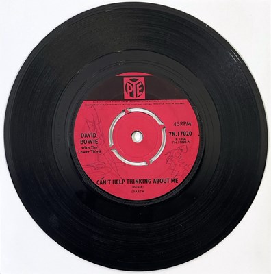 Lot 687 - DAVID BOWIE - SIGNED COPY OF 'CAN'T HELP THINKING ABOUT ME'.