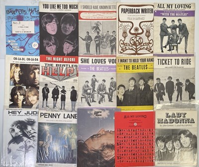 Lot 129 - THE BEATLES - SHEET MUSIC COLLECTION.