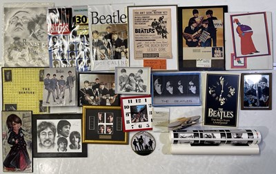 Lot 141 - THE BEATLES - FRAMED COLLECTABLES.