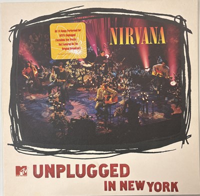 Lot 287 - NIRVANA - UNPLUGGED IN NEW YORK LP (EUROPEAN WHITE VINYL ORIGINAL - GEFFEN - GEF-24727)