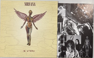 Lot 288 - NIRVANA - IN UTERO LP (GEF 24536 - STOCK BLACK VINYL COPY)
