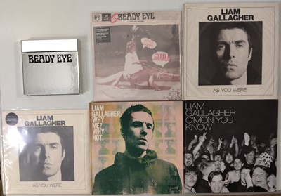 Lot 380 - LIAM GALLAGHER / BEADY EYE - 7" BOX SET / LP COLLECTION