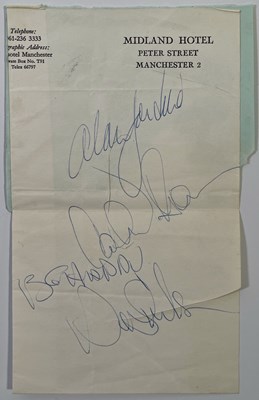 Lot 479 - THE BEACH BOYS - FULL SET OF 1969 AUTOGRAPHS.
