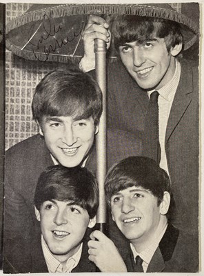 Lot 305 - THE BEATLES - MONTHLY BOOK WITH PAGE SIGNED BY JOHN LENNON.
