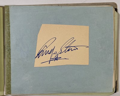 Lot 308 - THE BEATLES - AUTOGRAPH BOOK WITH RINGO STARR / DUSTY SPRINGFIELD AND MORE.
