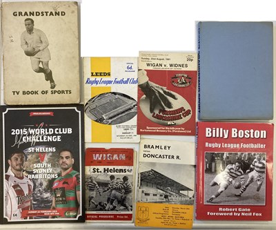 Lot 125 - RUGBY LEAGUE PROGRAMMES - SOME SIGNED.