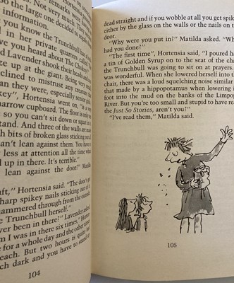 Lot 2 - ROALD DAHL MATILDA EARLY EDITION AND QUENTIN BLAKE SIGNED PHOTOS.