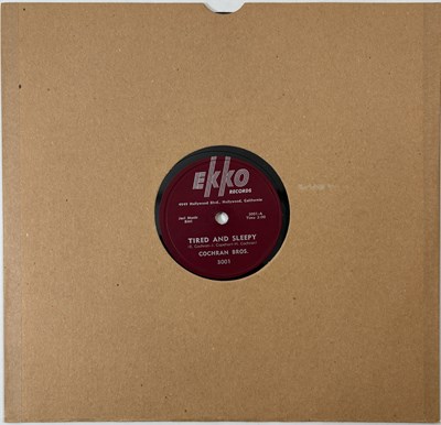Lot 494 - BROTHERS - TIRED AND SLEEPY (ORIGINAL US 78RPM RECORDING - EKKO 3001 - E CONDITION)