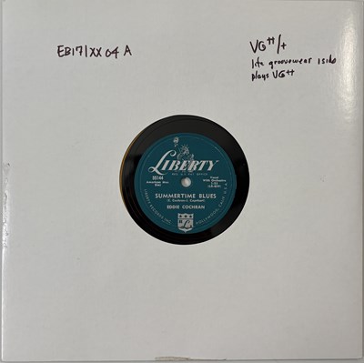 Lot 495 - EDDIE COCHRAN - SUMMERTIME BLUES (ORIGINAL US 10" 78RPM RECORDING - LIBERTY 55144)