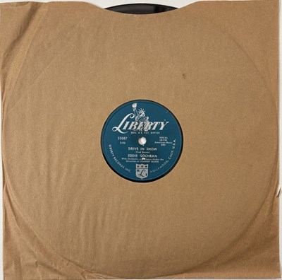 Lot 497 - EDDIE COCHRAN - DRIVE IN SHOW (ORIGINAL US 10" 78RPM RECORDING - LIBERTY 55087 - E CONDITION)