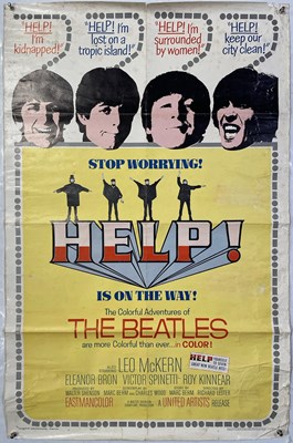 Lot 274 - THE BEATLES - ORIGINAL US ONE-SHEET POSTER FOR 'HELP!' (1965).