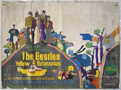 Lot 275 - THE BEATLES - ORIGINAL UK QUAD POSTER FOR YELLOW SUBMARINE (1968).