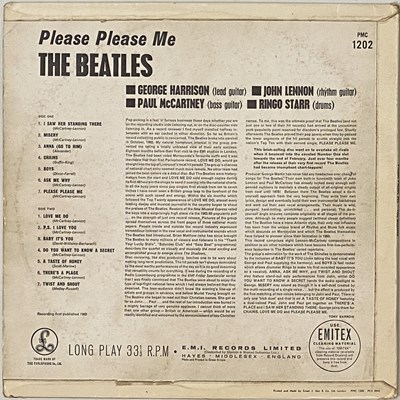Lot 7 - THE BEATLES - PLEASE PLEASE ME LP (1ST UK BLACK AND GOLD - PMC 1202 - WELL PRESENTED EXAMPLE)