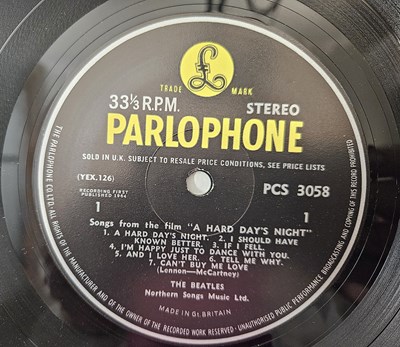 Lot 42 - THE BEATLES - A HARD DAYS NIGHT LP (UK STEREO - PARLOPHONE - PCS 3058)