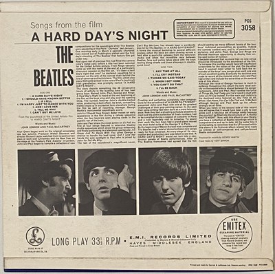 Lot 42 - THE BEATLES - A HARD DAYS NIGHT LP (UK STEREO - PARLOPHONE - PCS 3058)