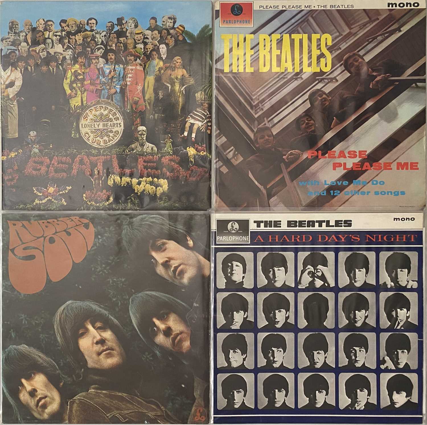 Lot 31 - THE BEATLES - STUDIO ALBUM LPs (EARLY/ORIGINAL UK COPIES)