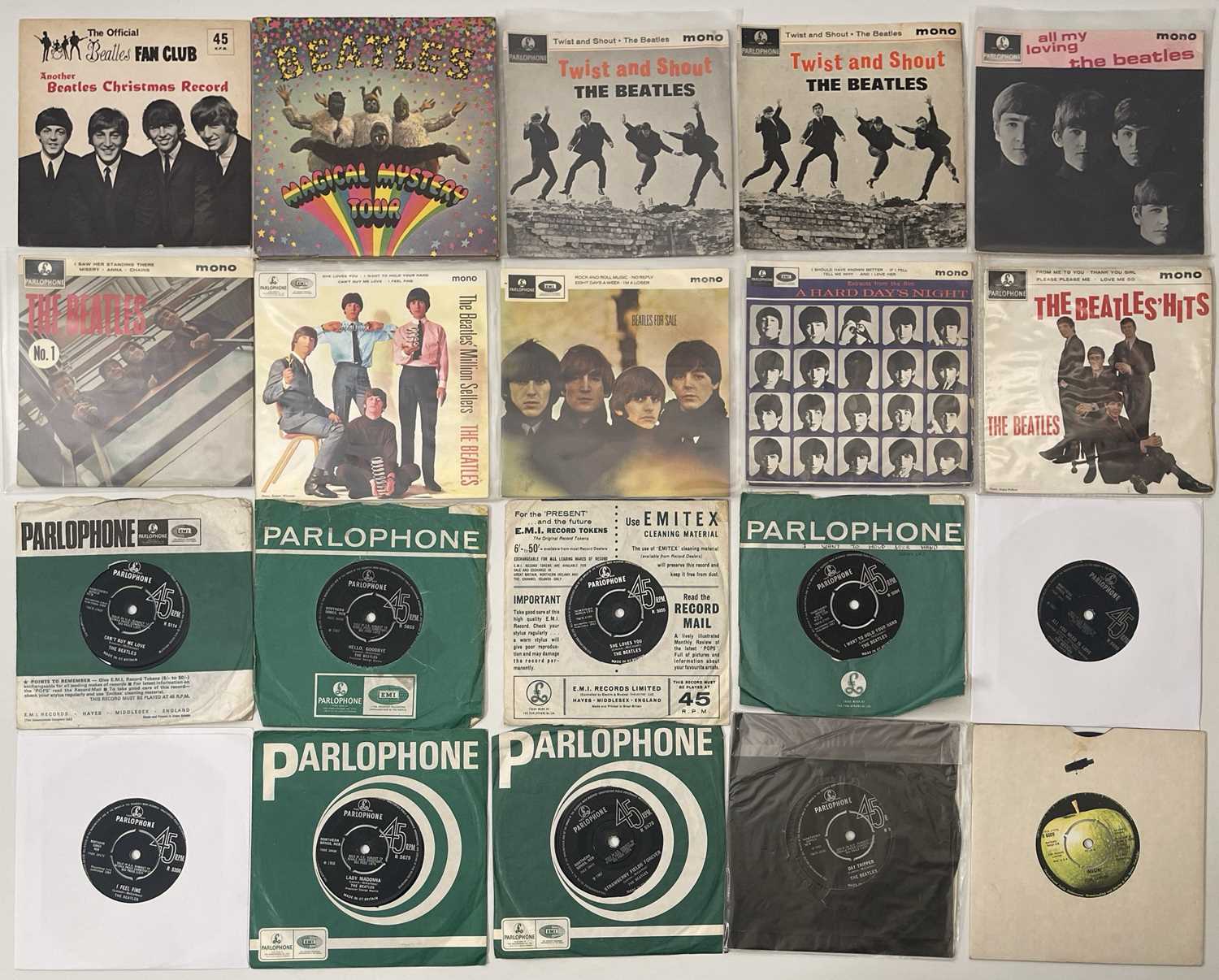 Lot 39 - THE BEATLES - 7"/EP COLLECTION