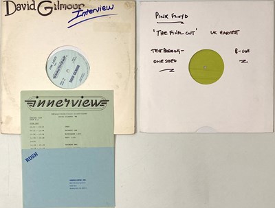 Lot 29 - PINK FLOYD/ DAVID GILMOUR - LP TEST PRESSINGS PACK