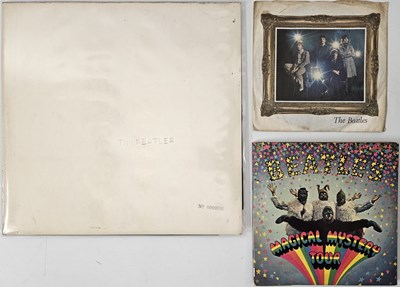 Lot 64A - THE BEATLES - WHITE ALBUM LP (ORIGINAL UK MONO COPY - PMC 7067/8 - WITH MAGICAL MYSTERY TOUR EP/STRAWBERRY FIELDS)